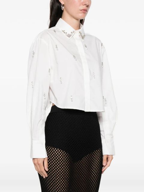 Simkhai Renata embellished button-down shirt - White - zdjęcie produktu nr 2