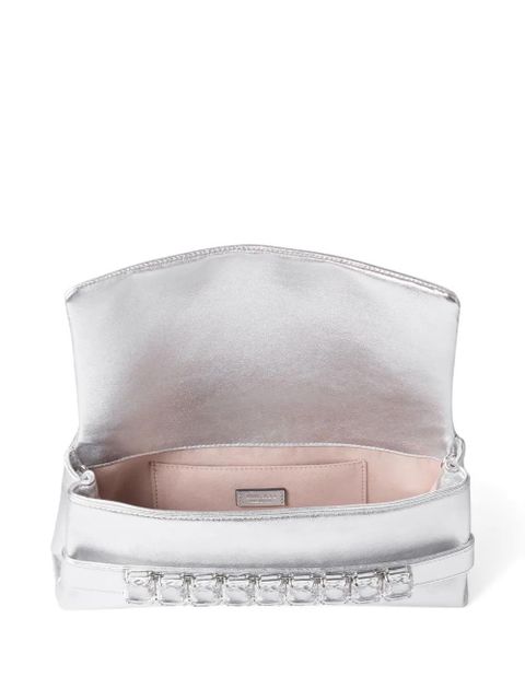 Jimmy Choo Kya clutch bag - Silver