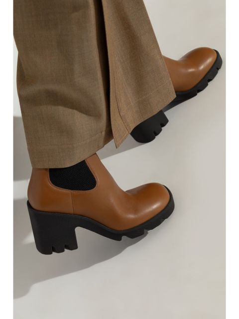 Burberry leather Chelsea boots - Brown