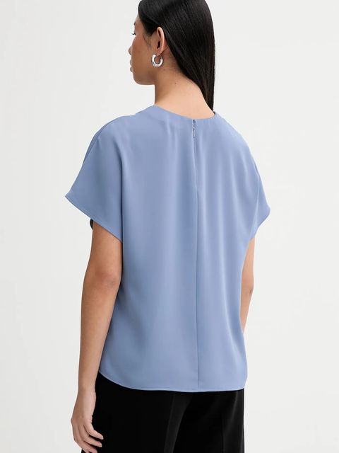 Calvin Klein bluzka damska kolor niebieski gładka LV044E902G - zdjęcie produktu nr 2