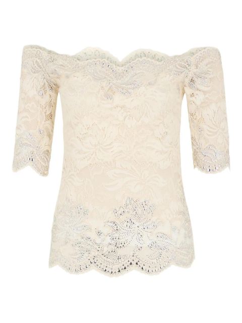 Rabanne off-shoulder embellished-detail top - P105 IVORY - zdjęcie produktu nr 1