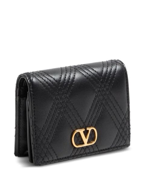 Valentino Garavani quilted leather cardholder - Black