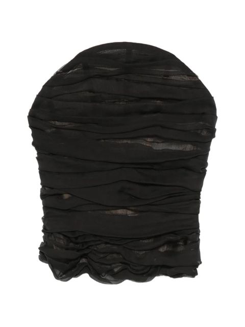 Balenciaga ruched halterneck top - Black - zdjęcie produktu nr 1