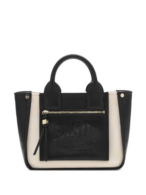 GANNI logo-embossed tote bag - Black - zdjęcie produktu nr 1