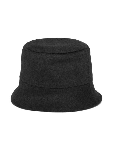 Prada logo patch bucket hat - Black - zdjęcie produktu nr 2