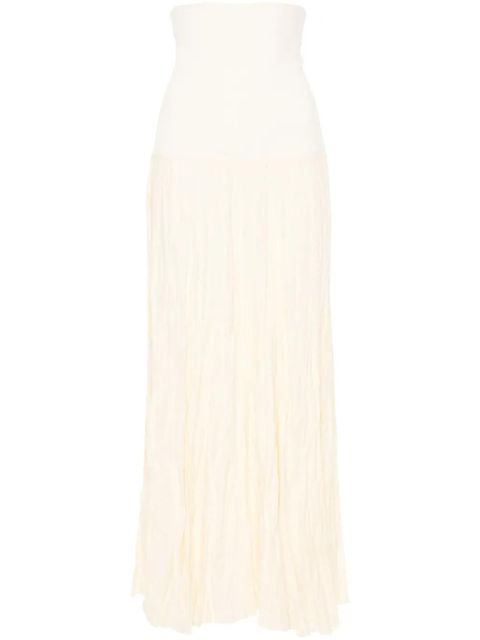 Johanna Ortiz Light Sound crinkled midi skirt - Neutrals - zdjęcie produktu nr 1