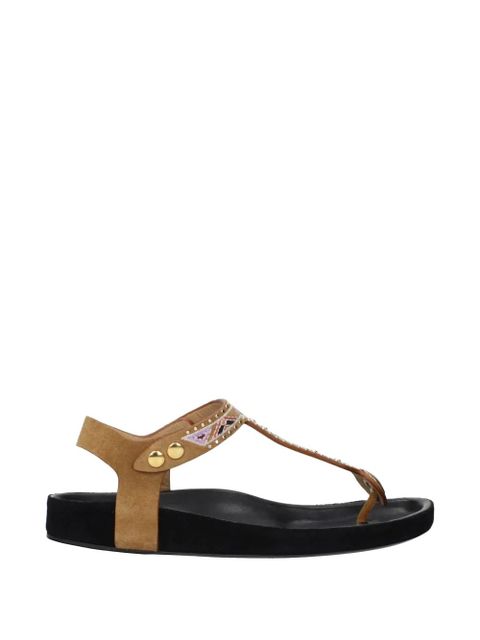 ISABEL MARANT suede flat sandals - Neutrals - zdjęcie produktu nr 1