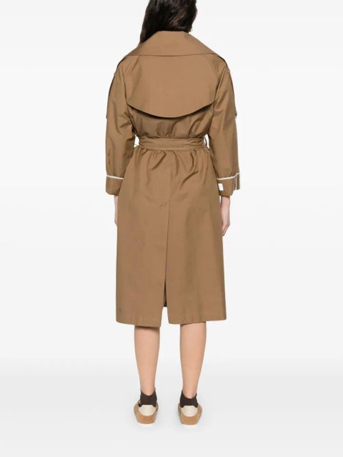 Max Mara notched-lapel belted trench coat - Brown - zdjęcie produktu nr 2