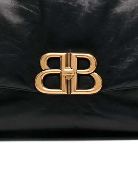 Balenciaga large Monaco shoulder bag - Black
