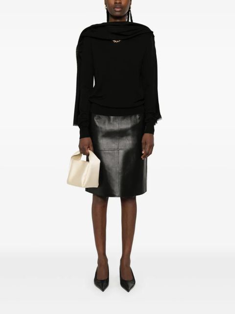 TOTEME crew-neck top - Black - zdjęcie produktu nr 2