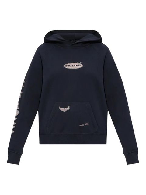 Zadig&Voltaire logo detail hoodie - Blue - zdjęcie produktu nr 1