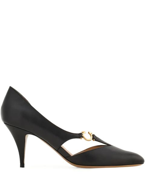Ferragamo 70mm Gancini pumps - Black - zdjęcie produktu nr 1