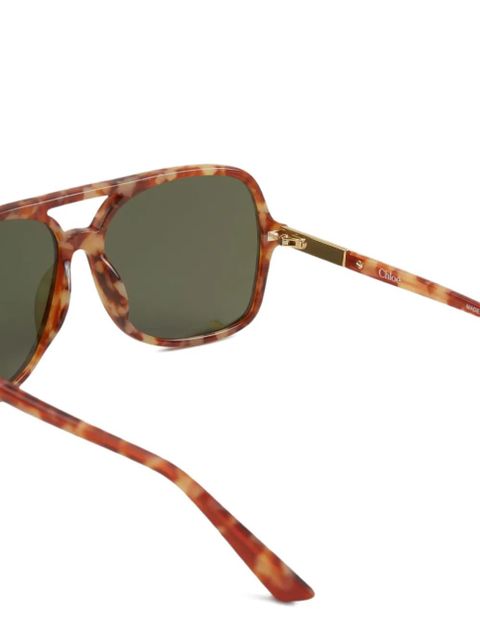 Chloé Judy double-bridge sunglasses - Brown