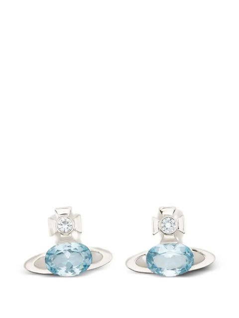 Vivienne Westwood Allie crystal-embellished earrings - Silver - zdjęcie produktu nr 1