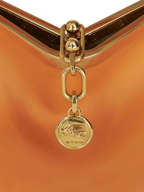 ETRO Vela leather shoulder bag - Orange