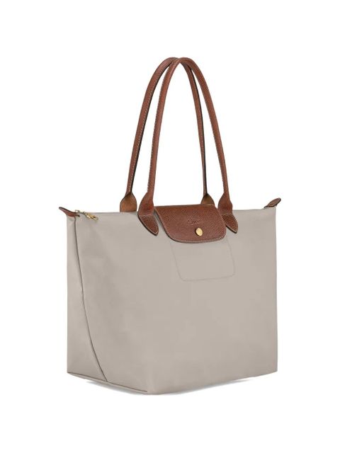 Longchamp L Le Pliage top-handle pebble tote bag - Neutrals