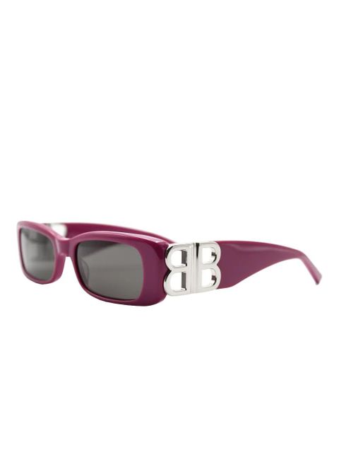 Balenciaga dynasty rectangle sunglasses - Purple