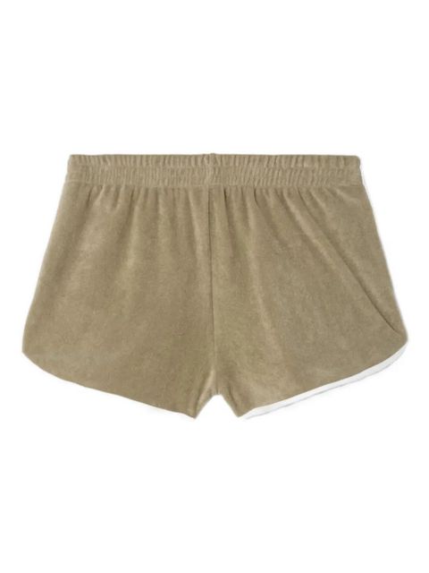 RE/DONE elastic-waistband terry shorts - Green - zdjęcie produktu nr 2