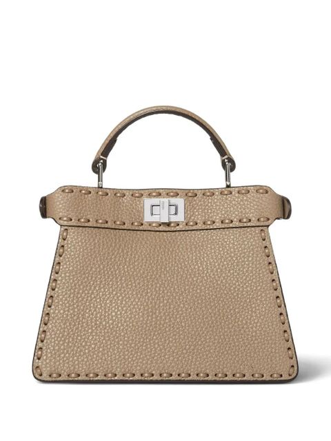 FENDI Peekaboo stitched top handle shoulder bag - Neutrals - zdjęcie produktu nr 2