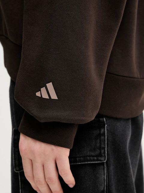 adidas bluza damska kolor brązowy z nadrukiem KT0873