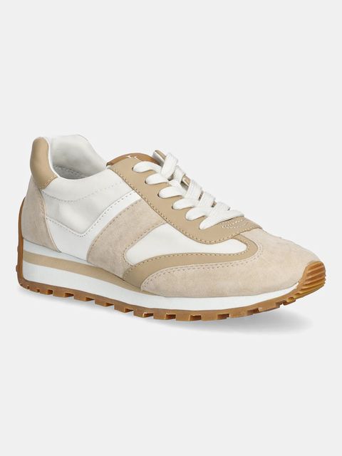 Lauren Ralph Lauren sneakersy skórzane Dani damskie kolor beżowy 802951384010 - zdjęcie produktu nr 1