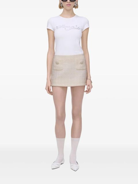 Marc Jacobs tweed mini skirt - Neutrals