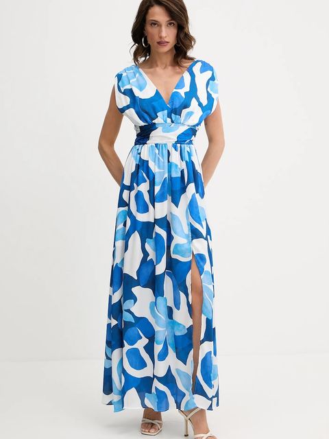 Morgan sukienka kolor niebieski maxi rozkloszowana REAU.F - zdjęcie produktu nr 1