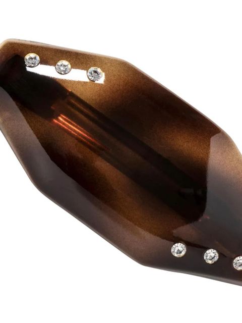 Jennifer Behr Eugenie crystal-embellished barrette - Brown - zdjęcie produktu nr 2