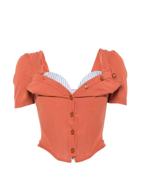 Vivienne Westwood button draped knitwear - Orange - zdjęcie produktu nr 1