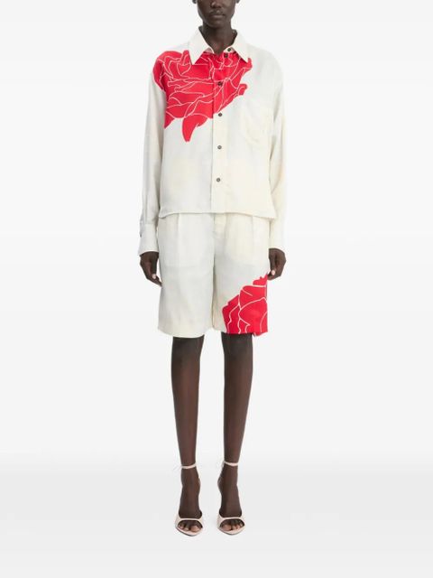 Victoria Beckham floral print shirt - Neutrals - zdjęcie produktu nr 2