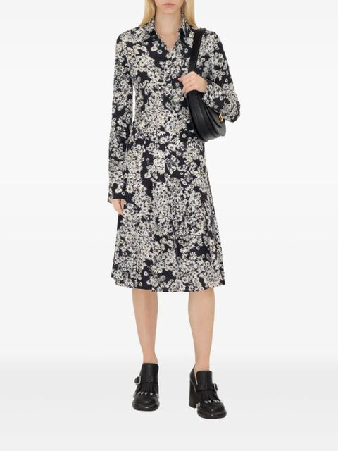 Burberry pleated floral-print skirt - Black - zdjęcie produktu nr 2