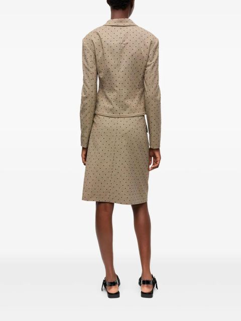 GANNI polka dot-print blazer - Neutrals - zdjęcie produktu nr 2