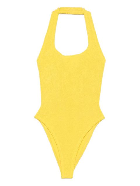 Hunza G Sandy halterneck swimsuit - Yellow