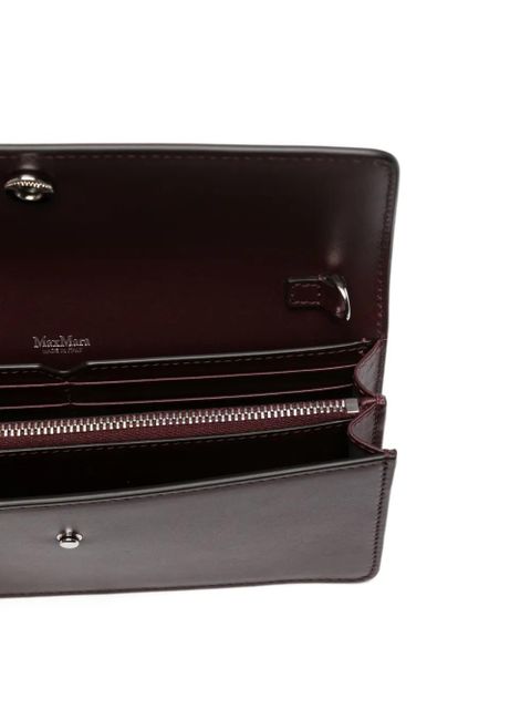 Max Mara Busta leather clutch - Red