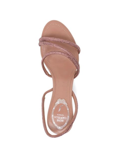 René Caovilla 50mm embellished sandals - Pink