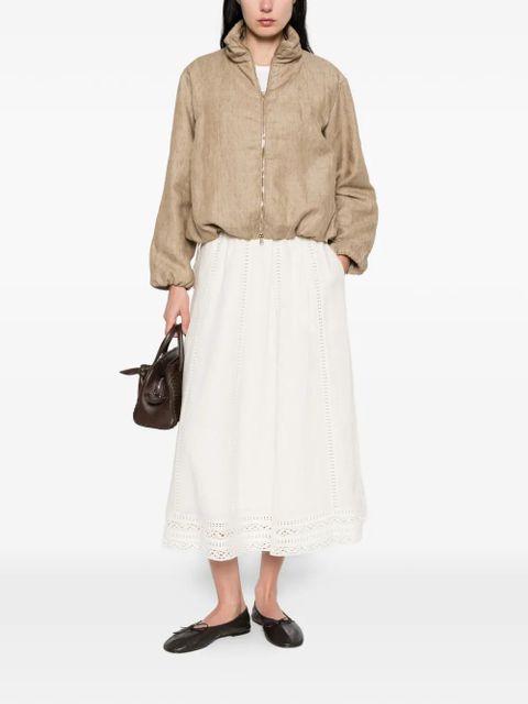 Weekend Max Mara lace-trim midi kirt - Neutrals - zdjęcie produktu nr 2
