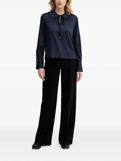 Barbour Evie ruffled tie blouse - Blue - zdjęcie produktu nr 2