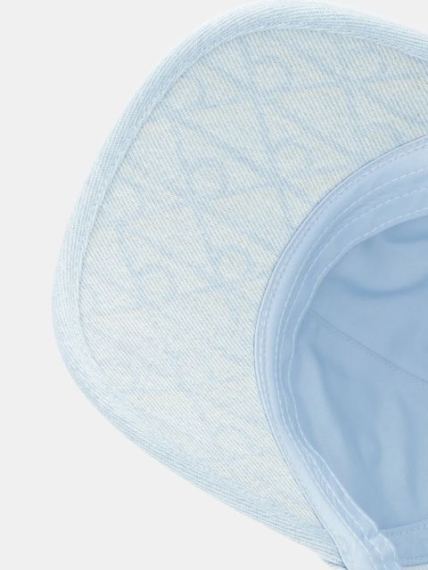 Calvin Klein czapka z daszkiem jeansowa kolor niebieski LV04F5042G