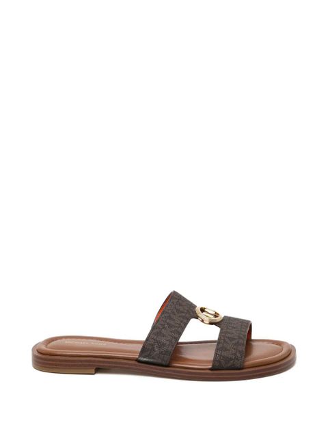 Michael Kors all-over logo buckle sandals - Brown - zdjęcie produktu nr 1
