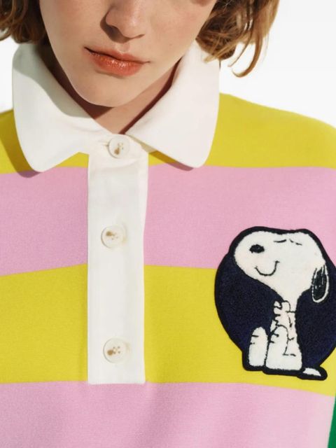 Essentiel Antwerp Peanuts™ patch striped polo sweater - Yellow