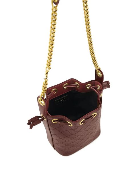 Saint Laurent mini quilted-leather bucket bag - Brown - zdjęcie produktu nr 2