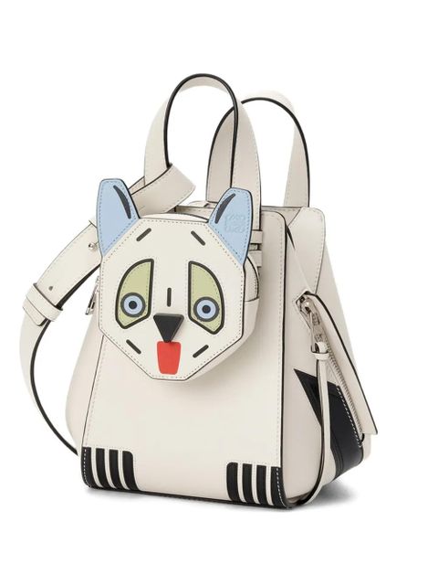 LOEWE Hammock animal-face zipped tote bag - White - zdjęcie produktu nr 1
