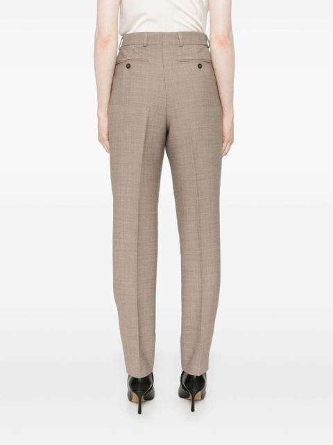 TOTEME mélange-effect trousers - Brown