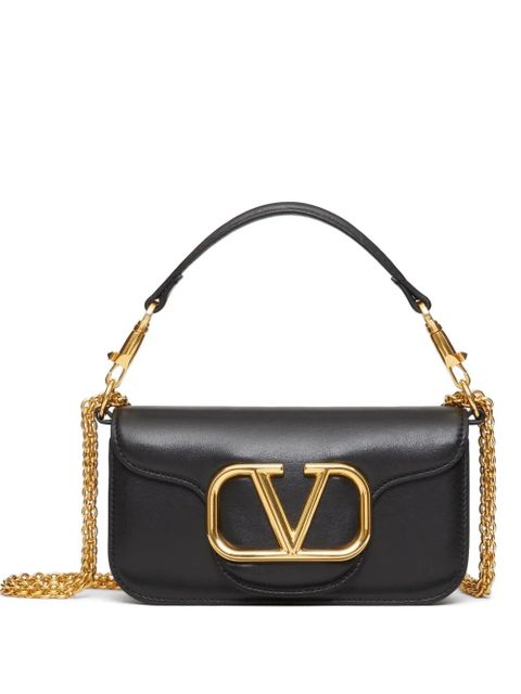 Valentino Garavani Locò small shoulder bag in calfskin - Black - zdjęcie produktu nr 1
