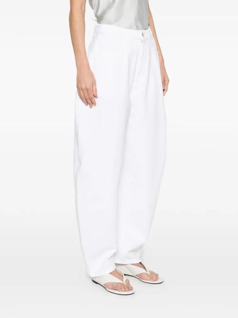 Róhe curved wide-leg jeans - White