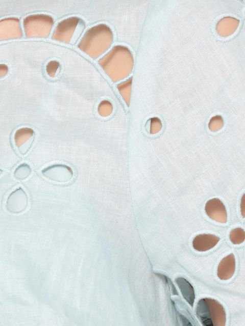 ZIMMERMANN Awaken embroidered blouse - Blue