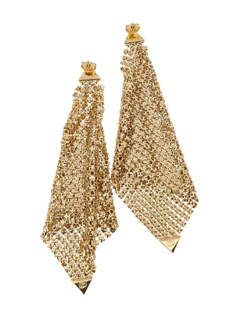 Rabanne gold-tone chain mesh earrings - zdjęcie produktu nr 2