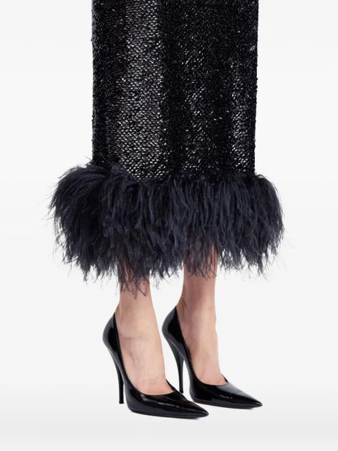 16Arlington Minelli sequinned midi dress - Black