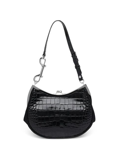 Vivienne Westwood Orb-plaque shoulder bag - Black