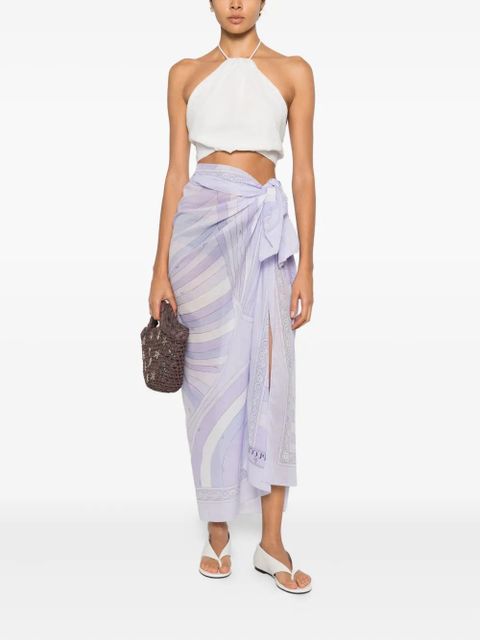 PUCCI geometric print pareo - Purple - zdjęcie produktu nr 2